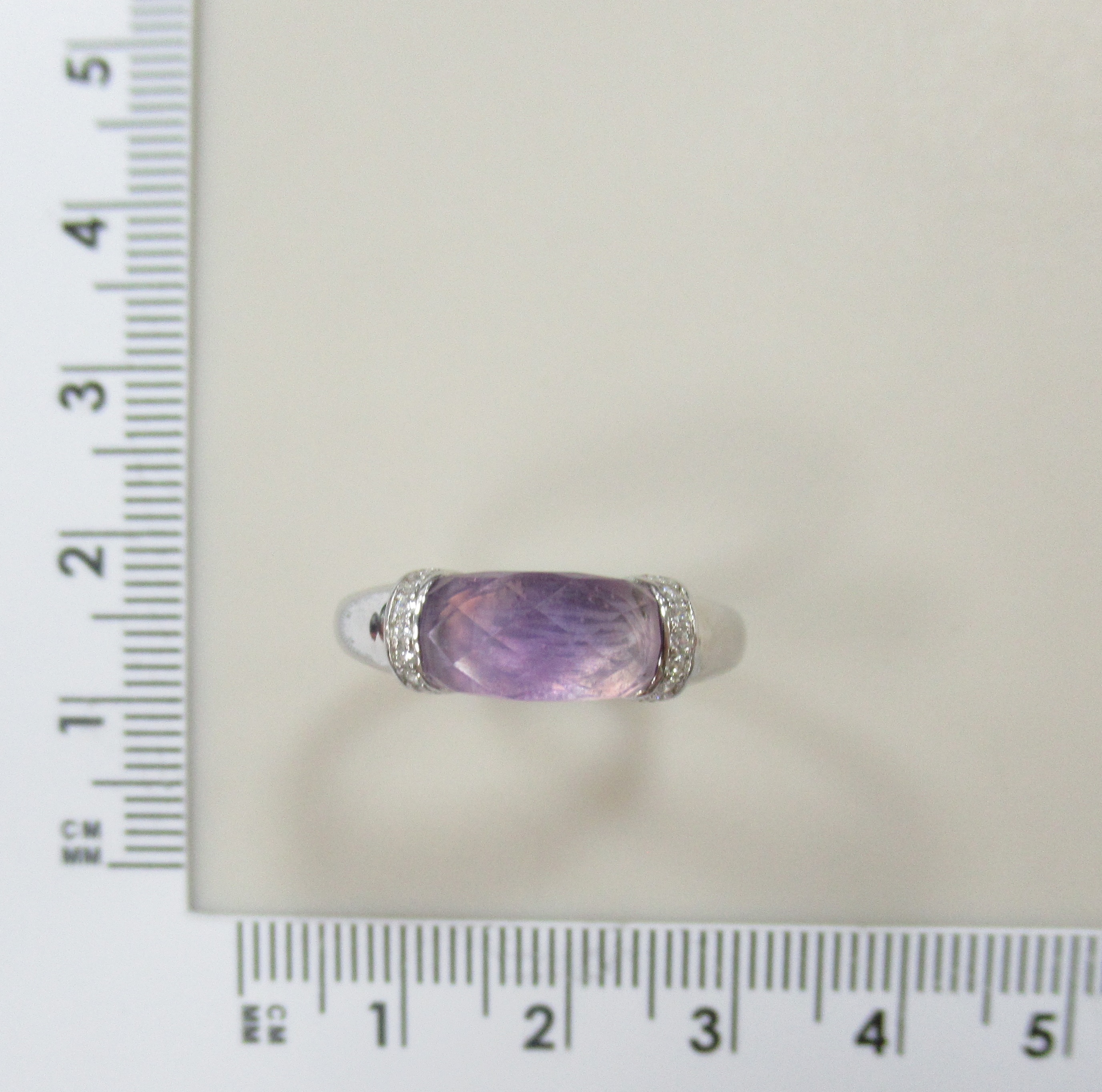 Серебряное кольцо с аметистом